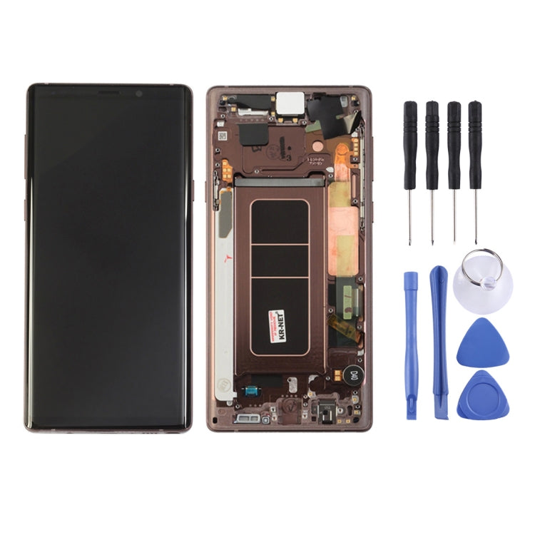 LCD Screen and Digitizer Full Assembly with Frame for Galaxy Note9 / N960A / N960F / N960V / N960T / N960U