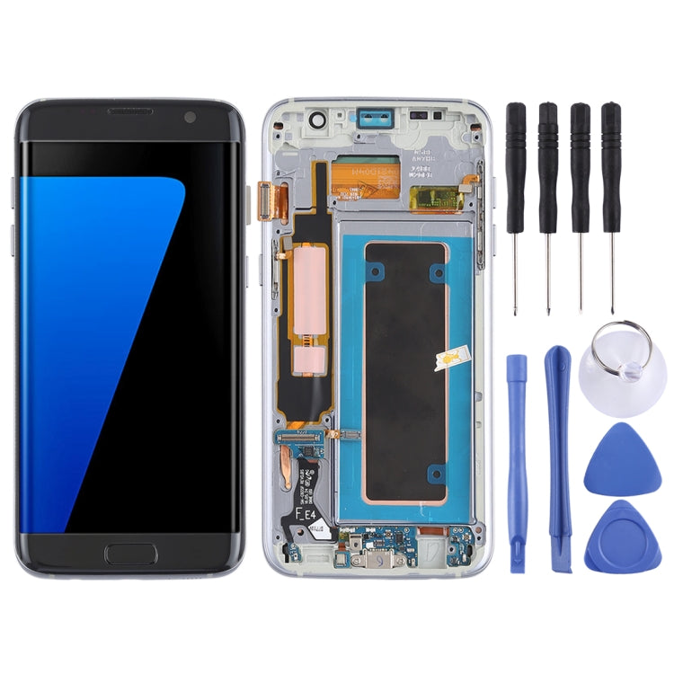 Original Super AMOLED Material LCD Screen and Digitizer Full Assembly(with Frame / Charging Port Flex Cable / Power Button Flex Cable / Volume Button Flex Cable) for Galaxy S7 Edge / G935F / G935FD