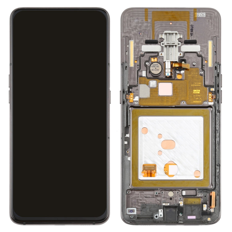 Original Super AMOLED Material LCD Screen and Digitizer Full Assembly with Frame for Galaxy A80