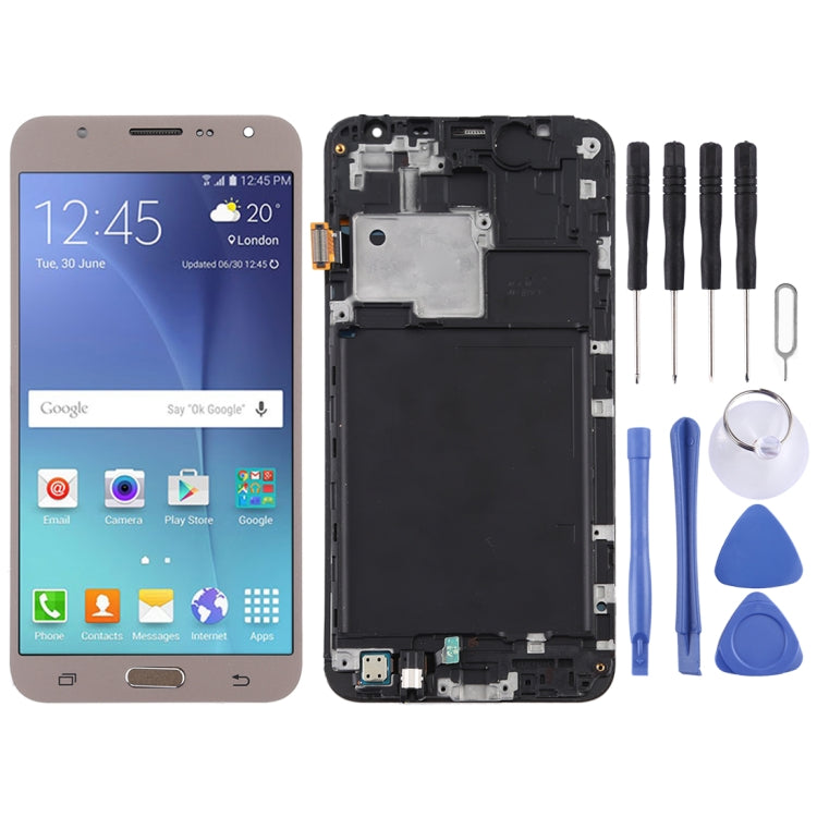 TFT Material LCD Screen and Digitizer Full Assembly with Frame for Galaxy J7 (2015) / J700F My Store