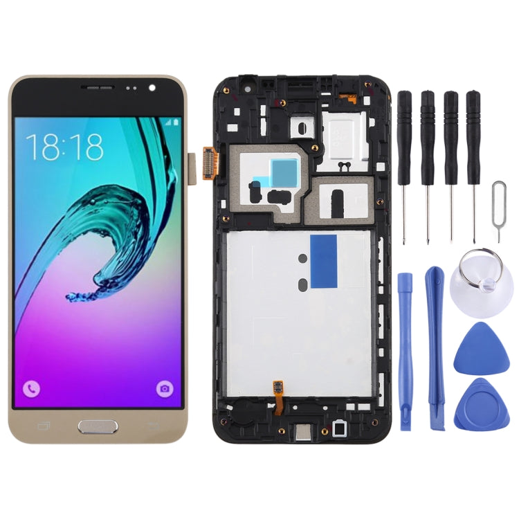 TFT Material LCD Screen and Digitizer Full Assembly with Frame for Galaxy J3 (2016) / J320F