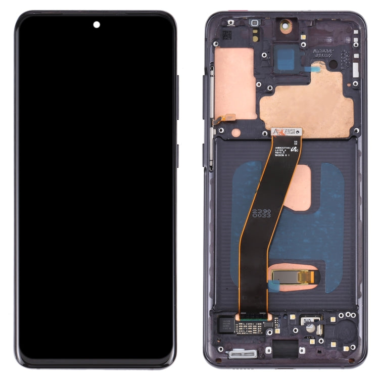 Original Dynamic AMOLED Material LCD Screen and Digitizer Full Assembly with Frame for Samsung Galaxy S20 4G SM-G980