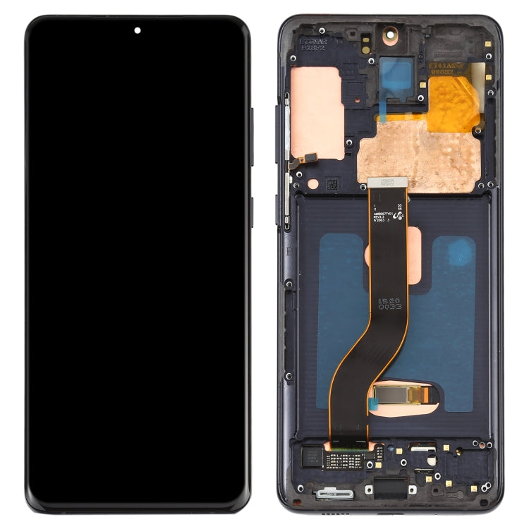 Original Dynamic AMOLED Material LCD Screen and Digitizer Full Assembly With Frame for Galaxy S20+ 4G