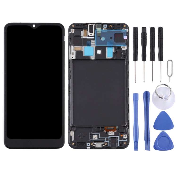 TFT Material LCD Screen and Digitizer Full Assembly With Frame for Samsung Galaxy A20 / SM-A205F(EU Version) My Store