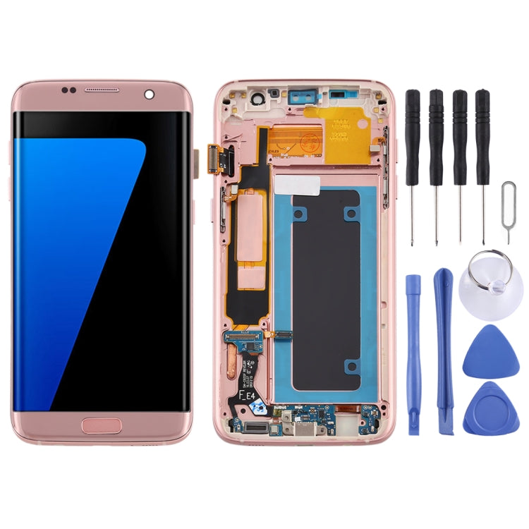 OLED Material LCD Screen and Digitizer Full Assembly With Frame for Samsung Galaxy S7 Edge / SM-G935F My Store