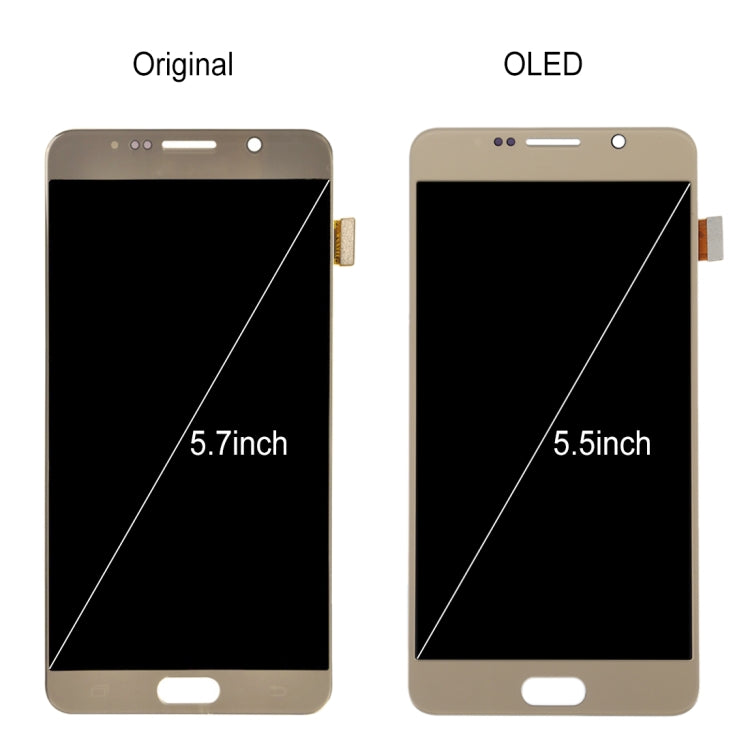 5.5 inch OLED Material LCD Screen and Digitizer Full Assembly for Samsung Galaxy Note 5