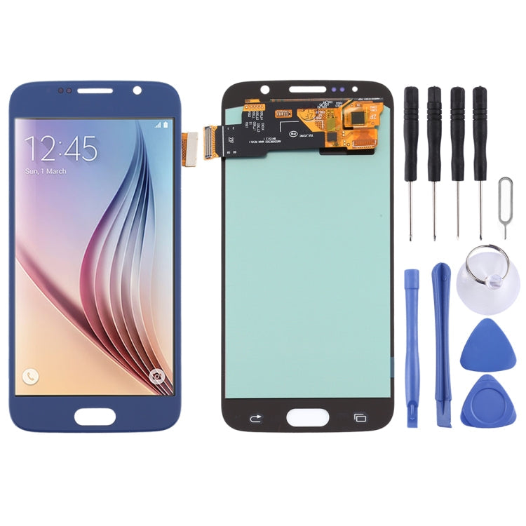 OLED Material LCD Screen and Digitizer Full Assembly for Samsung Galaxy S6