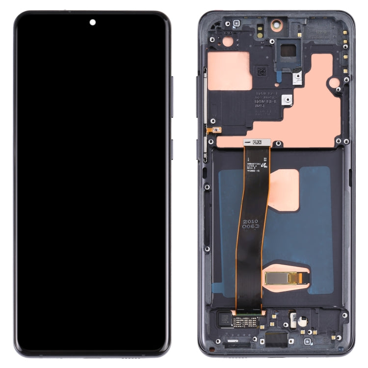 Original LCD Screen and Digitizer Full Assembly with Frame for Samsung Galaxy S20 Ultra 4G/S20 Ultra 5G