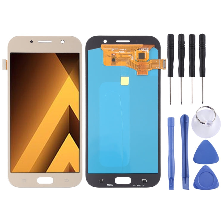 LCD Screen and Digitizer Full Assembly (OLED Material ) for Galaxy A7 (2017), A720F, A720F/DS