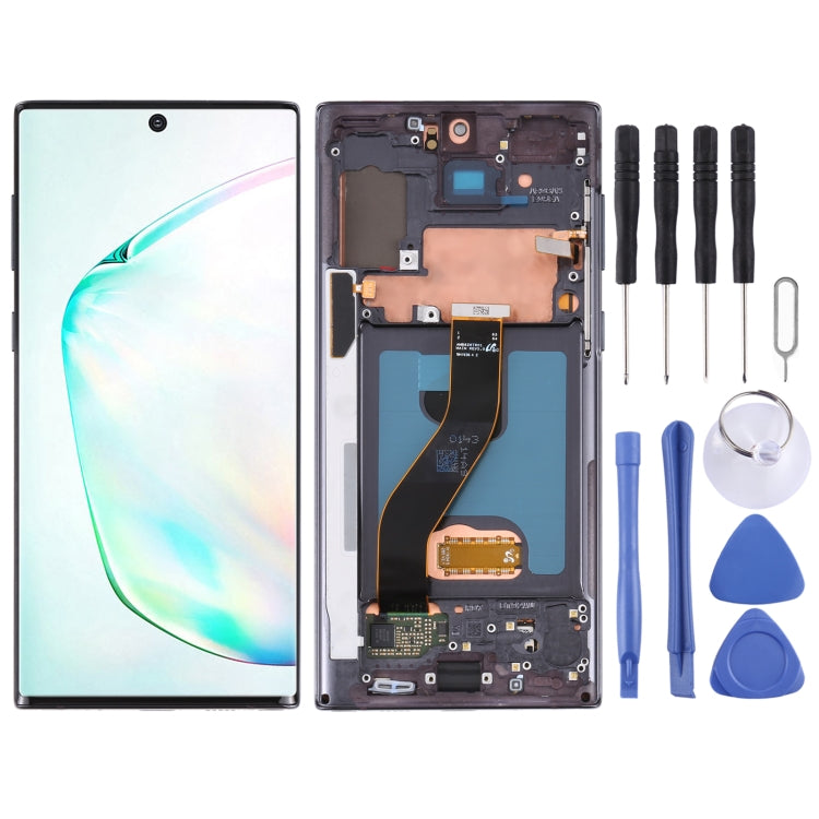 Original LCD Screen and Digitizer Full Assembly With Frame for Samsung Galaxy Note10 4G/Note10 5G SM-N971/N970