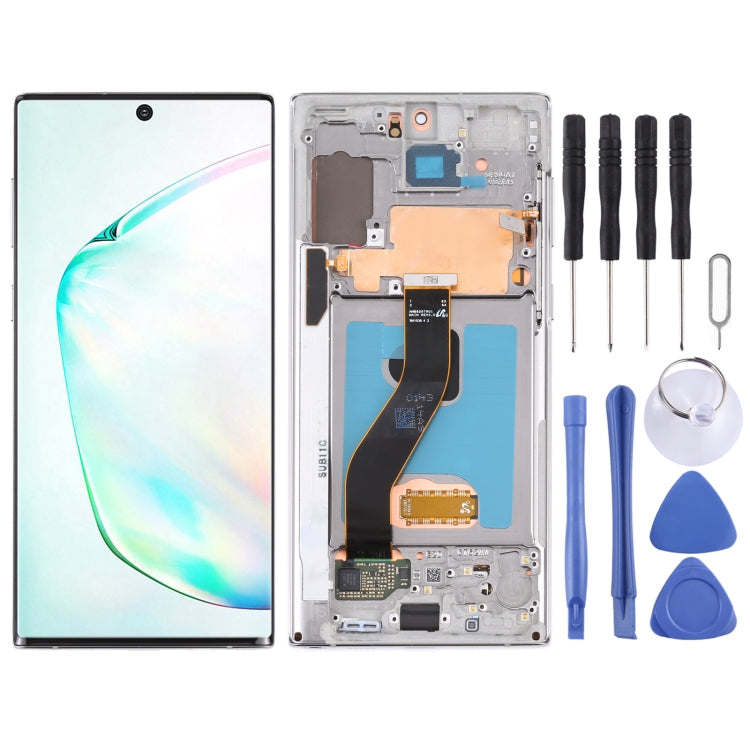 Original LCD Screen and Digitizer Full Assembly With Frame for Samsung Galaxy Note10 4G/Note10 5G SM-N971/N970