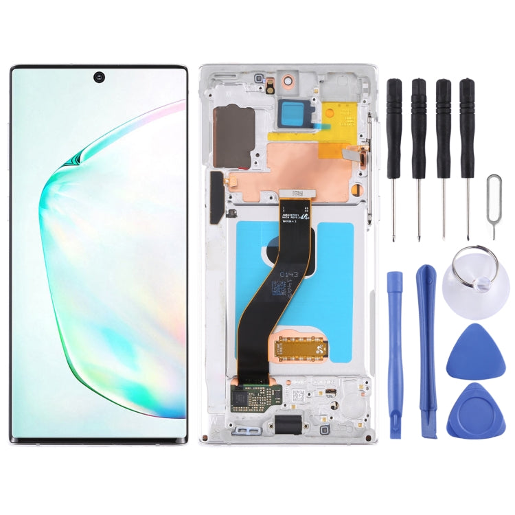 Original LCD Screen and Digitizer Full Assembly With Frame for Samsung Galaxy Note10 4G/Note10 5G SM-N971/N970