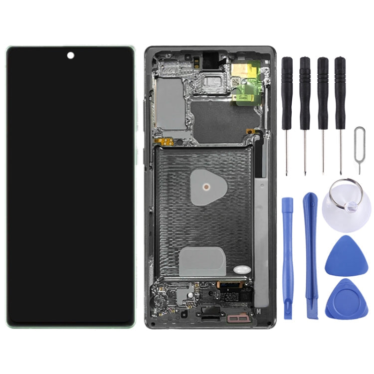 Original LCD Screen and Digitizer Full Assembly With Frame for Samsung Galaxy Note20 4G SM-N980