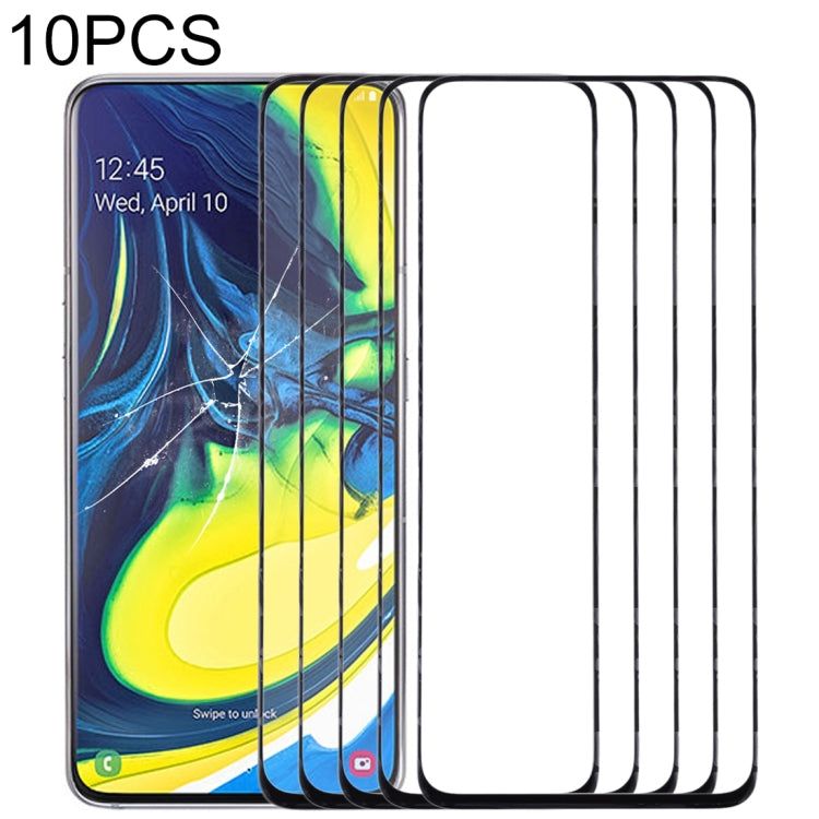 For Samsung Galaxy A90 / A80 10pcs Front Screen Outer Glass Lens