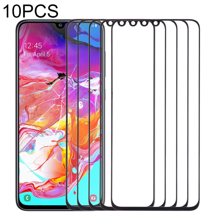 For Samsung Galaxy A70 10pcs Front Screen Outer Glass Lens