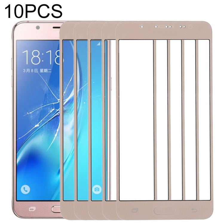 For Samsung Galaxy J5 (2016) / J510FN / J510F / J510G / J510Y / J510M 10pcs Front Screen Outer Glass Lens