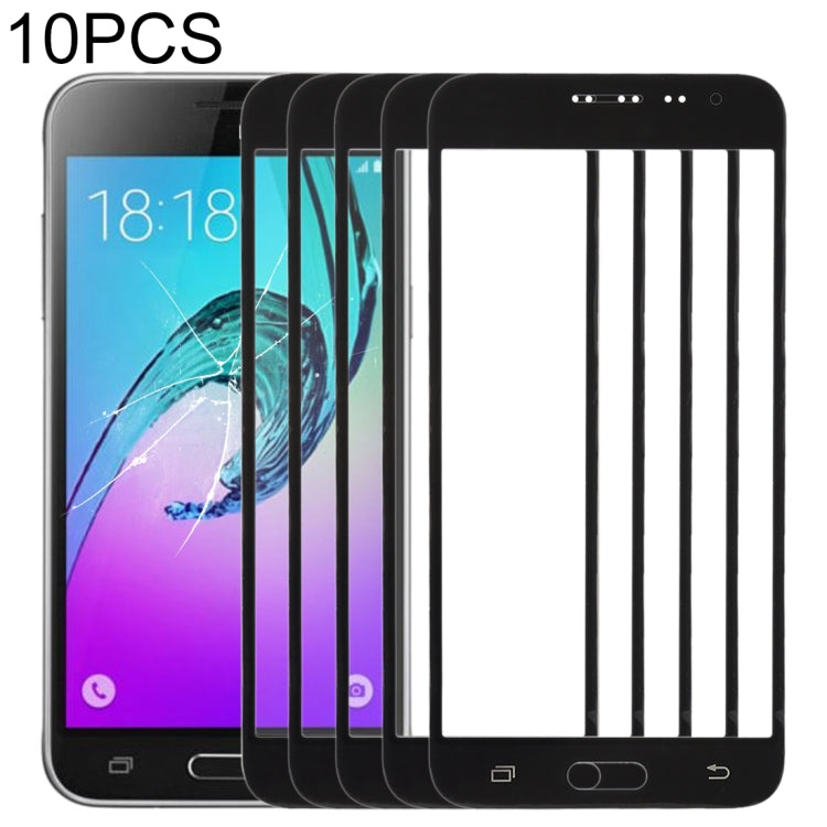 For Samsung Galaxy J3 (2016) / J320FN / J320F / J320G / J320M / J320A / J320V / J320P 10pcs Front Screen Outer Glass Lens