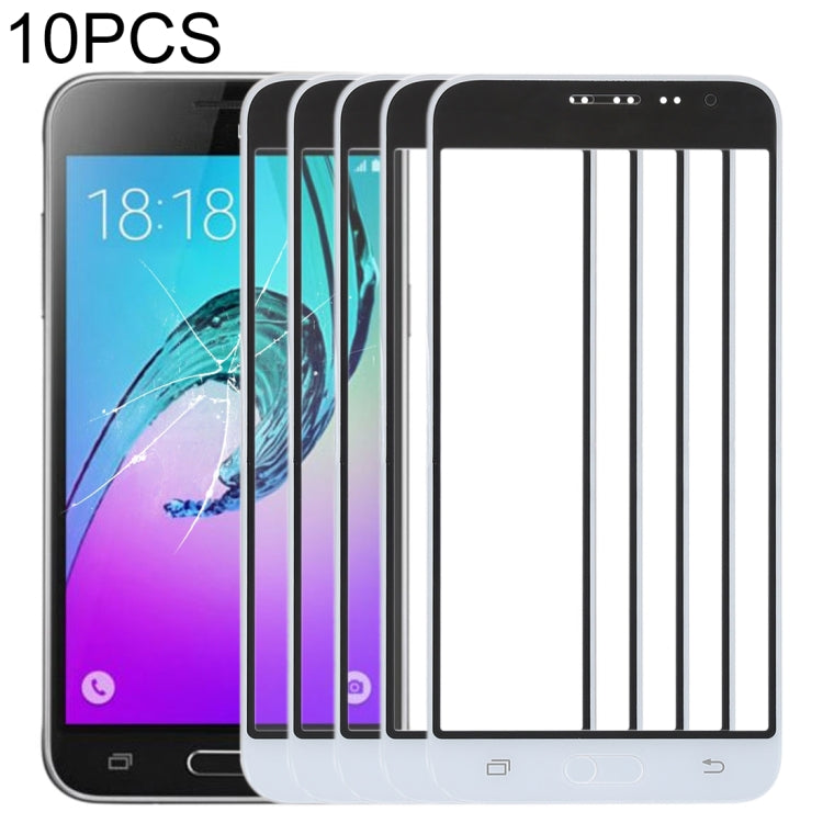 For Samsung Galaxy J3 (2016) / J320FN / J320F / J320G / J320M / J320A / J320V / J320P 10pcs Front Screen Outer Glass Lens My Store