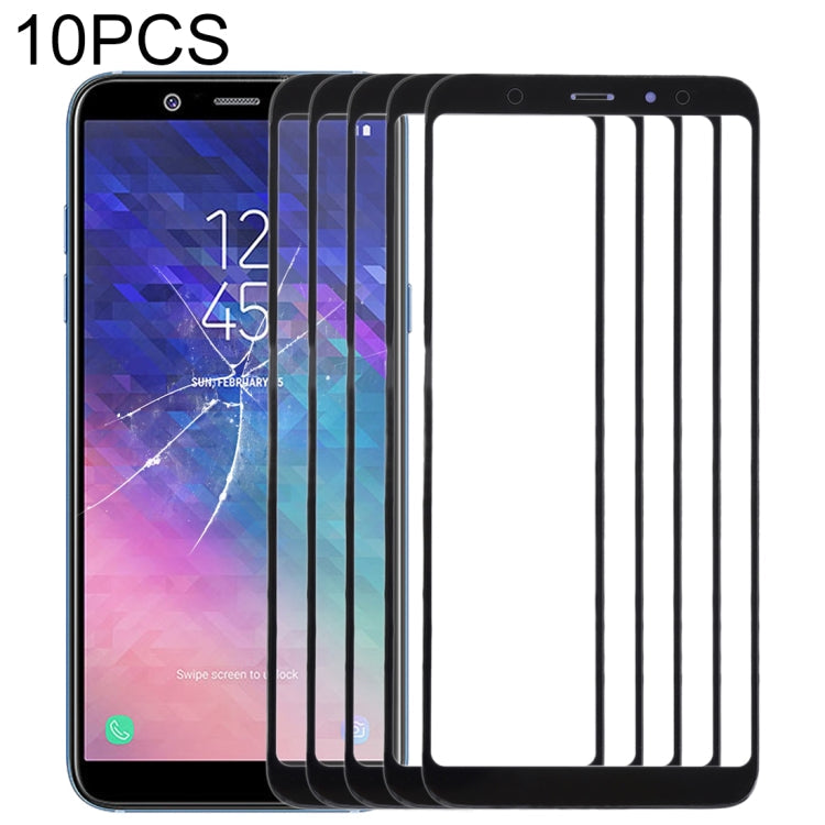 For Samsung Galaxy A6+ (2018) / A605  10pcs Front Screen Outer Glass Lens