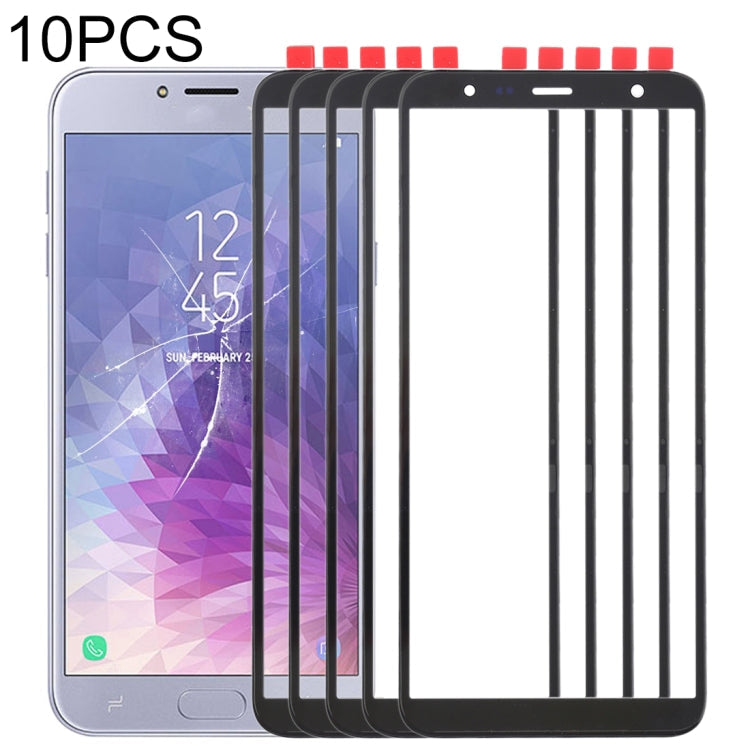 For Samsung Galaxy J4+ / J6+ / J610  10pcs Front Screen Outer Glass Lens