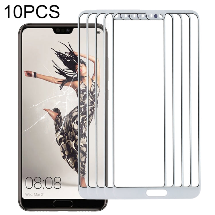 For Huawei P20  10PCS Front Screen Outer Glass Lens