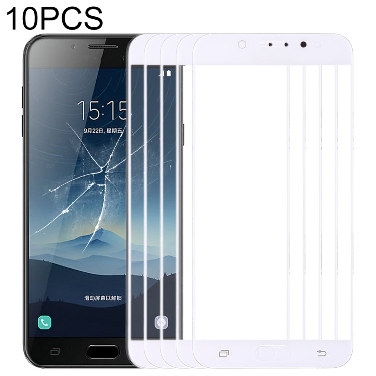 For Samsung Galaxy C8 / C7100, C7(2017) / J7+, C710F/DS 10pcs Front Screen Outer Glass Lens My Store