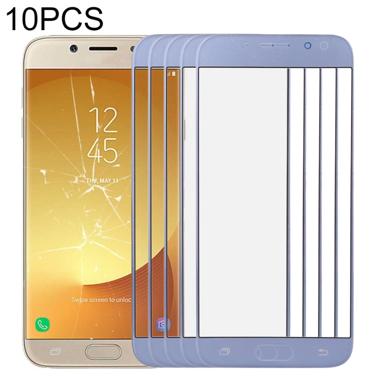 For Samsung Galaxy J7 (2017) / J730 10pcs Front Screen Outer Glass Lens