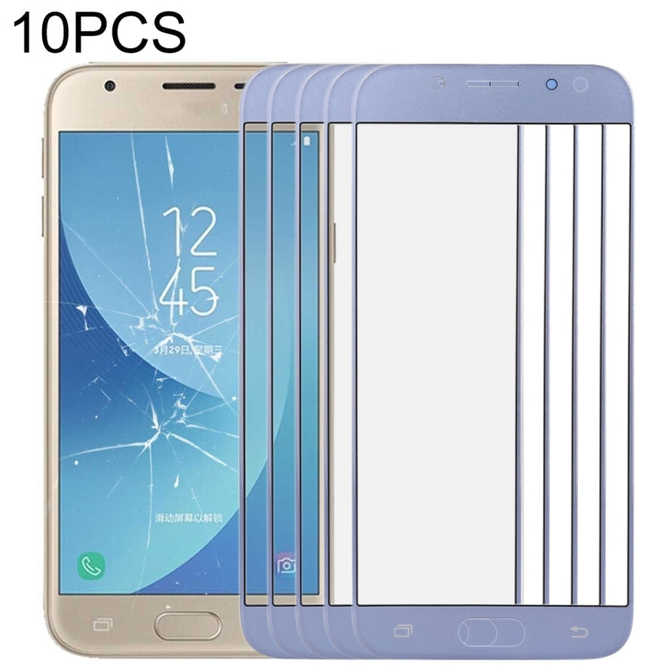 For Samsung Galaxy J3 2017 / J330 10pcs Front Screen Outer Glass Lens