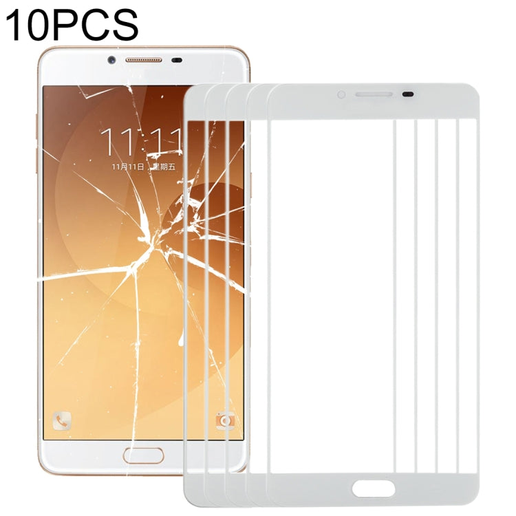 For Samsung Galaxy C9 Pro / C900 10pcs Front Screen Outer Glass Lens