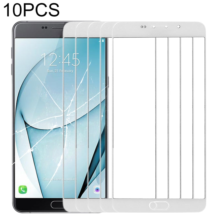 For Samsung Galaxy A9 (2016) / A900 10pcs Front Screen Outer Glass Lens