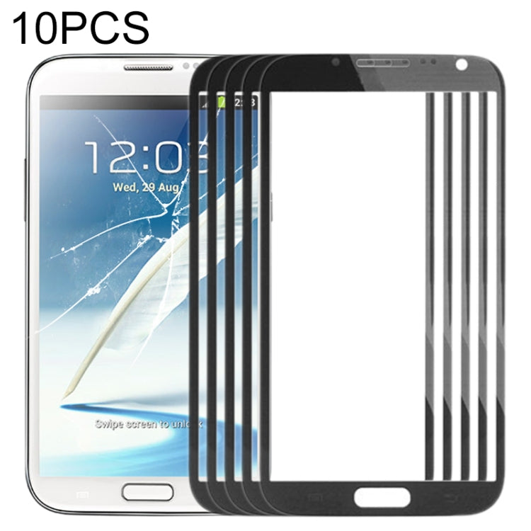 For Samsung Galaxy Note II / N7100 10pcs Front Screen Outer Glass Lens