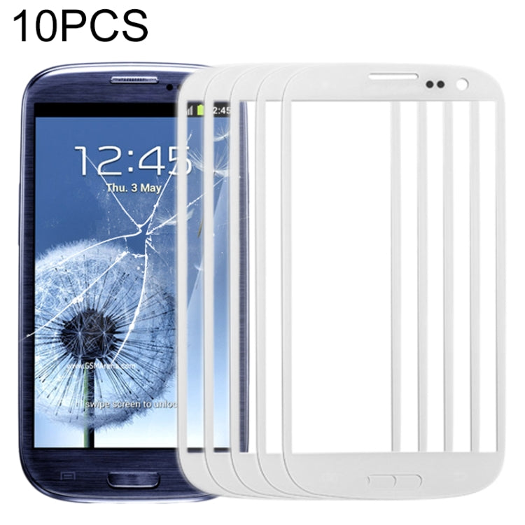 For Samsung Galaxy SIII / i9300 10pcs Front Screen Outer Glass Lens