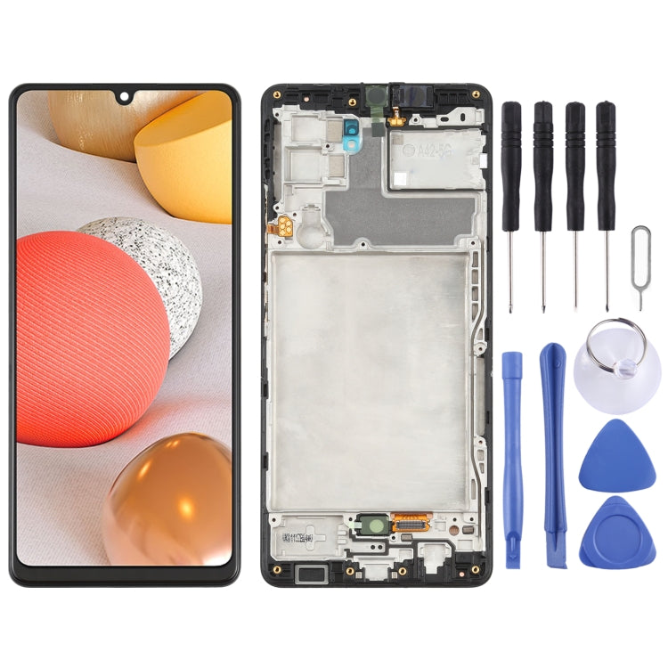 Original LCD Screen and Digitizer Full Assembly with Frame for Samsung Galaxy A42 5G SM-A426 My Store