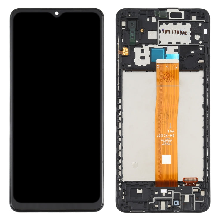 Original LCD Screen and Digitizer Full Assembly with Frame for Samsung Galaxy A02 SM-A022 My Store