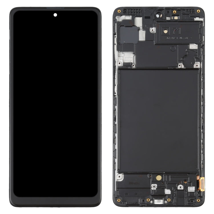 OLED Material LCD Screen and Digitizer Full Assembly with Frame for Samsung Galaxy A71 SM-A715(6.39 inch) My Store