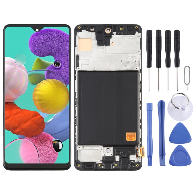 OLED Material LCD Screen and Digitizer Full Assembly with Frame for Samsung Galaxy A51 4G SM-A515(6.36 inch) My Store