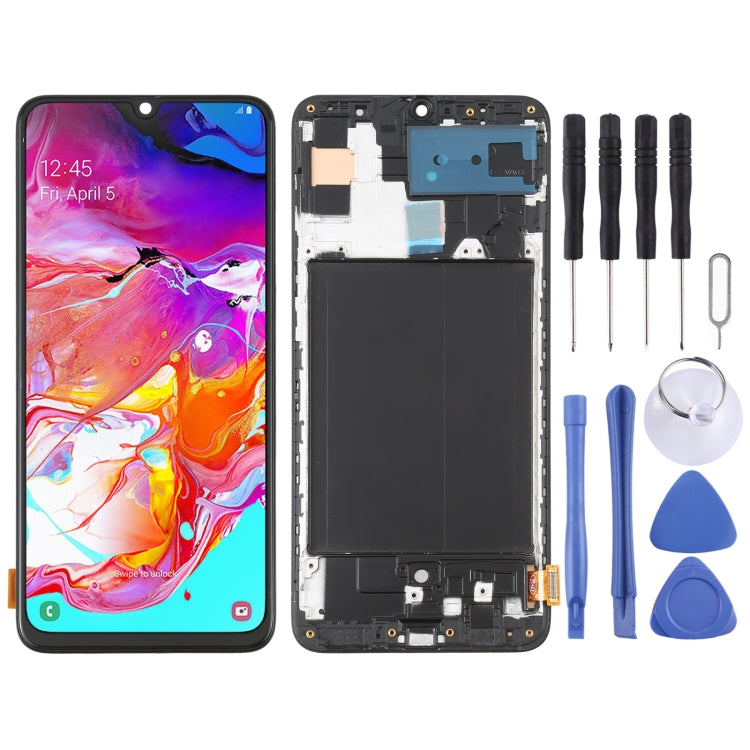 OLED Material LCD Screen and Digitizer Full Assembly with Frame for Samsung Galaxy A70 SM-A705 (6.7 inch) My Store