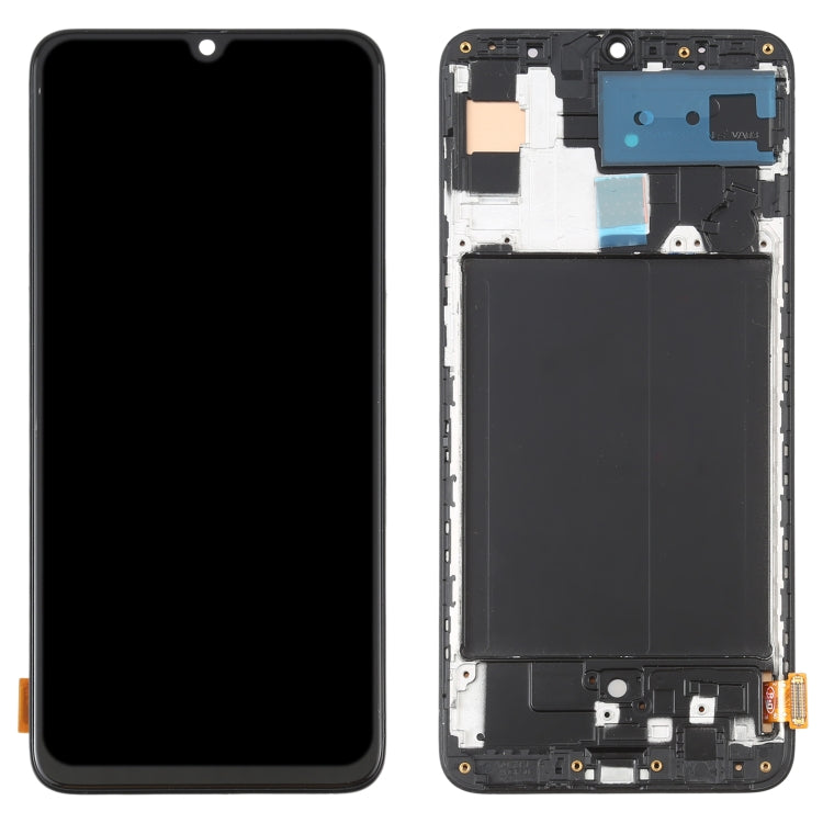 OLED Material LCD Screen and Digitizer Full Assembly with Frame for Samsung Galaxy A70 SM-A705 (6.7 inch)