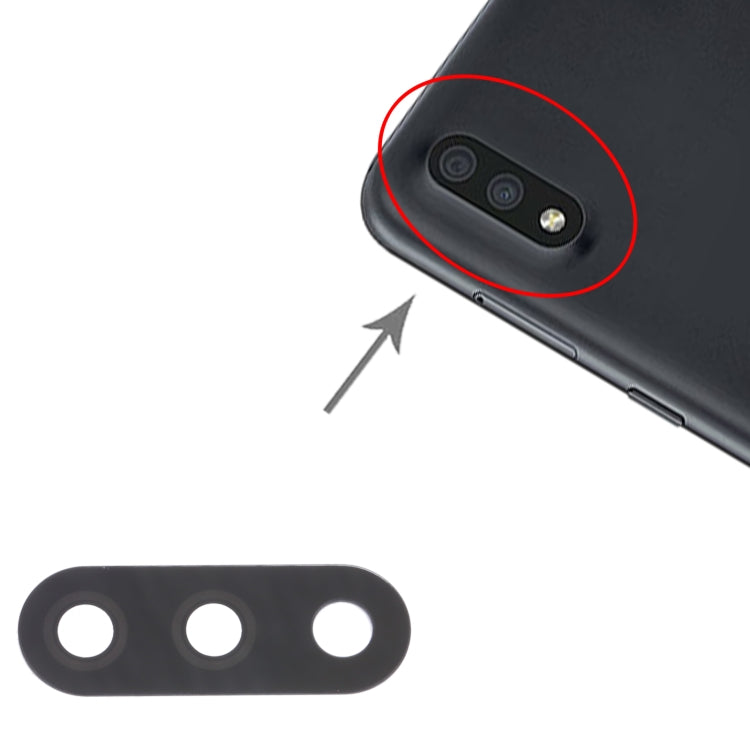 For Samsung Galaxy M01 SM-M015 10pcs Back Camera Lens