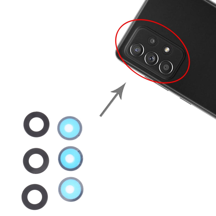 For Samsung Galaxy A52 SM-A525 10pcs Back Camera Lens My Store