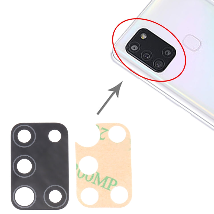 For Samsung Galaxy A21s SM-A217 10pcs Back Camera Lens