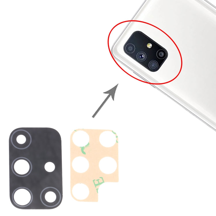 For Samsung Galaxy M51 SM-M515 10pcs Back Camera Lens