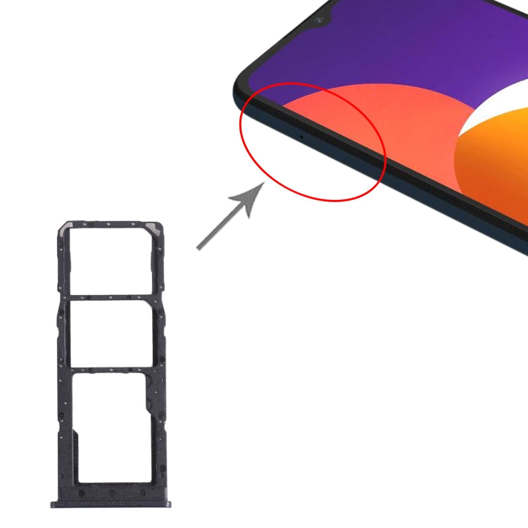 For Samsung Galaxy M12 SM-M127 SIM Card Tray + SIM Card Tray + Micro SD Card Tray My Store