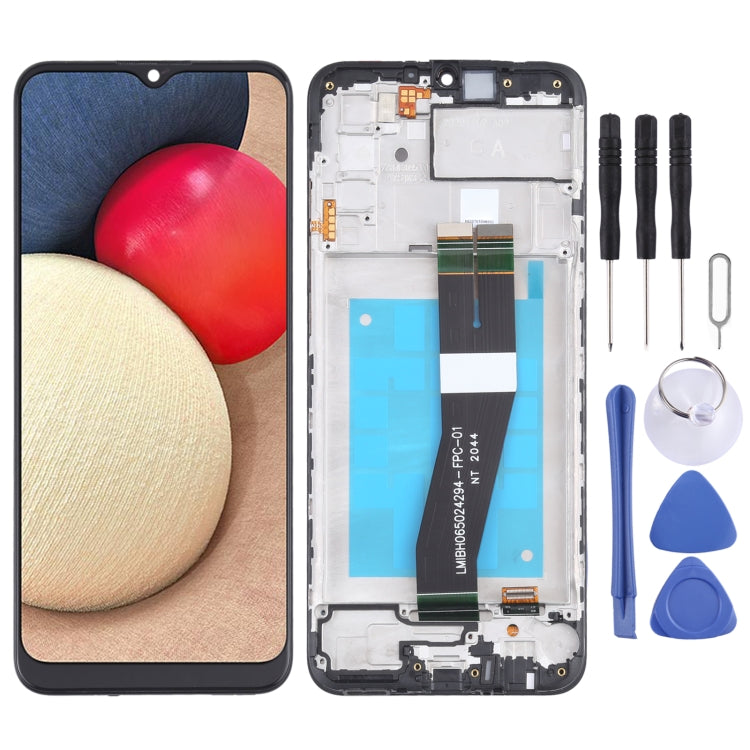 Original LCD Screen and Digitizer Full Assembly With Frame for Samsung Galaxy A02s SM-A025F(GA Version) My Store