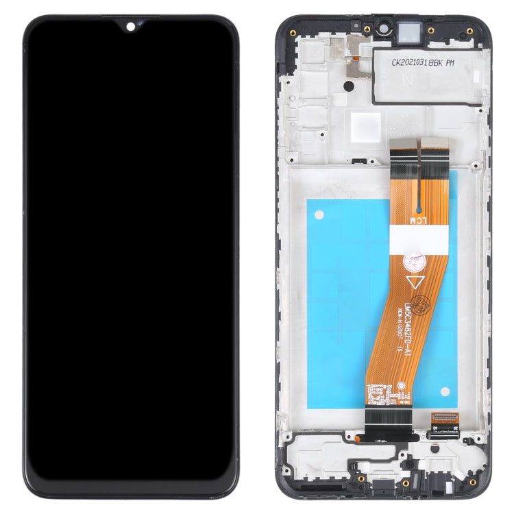 TFT Material LCD Screen and Digitizer Full Assembly With Frame for Samsung Galaxy M02s My Store