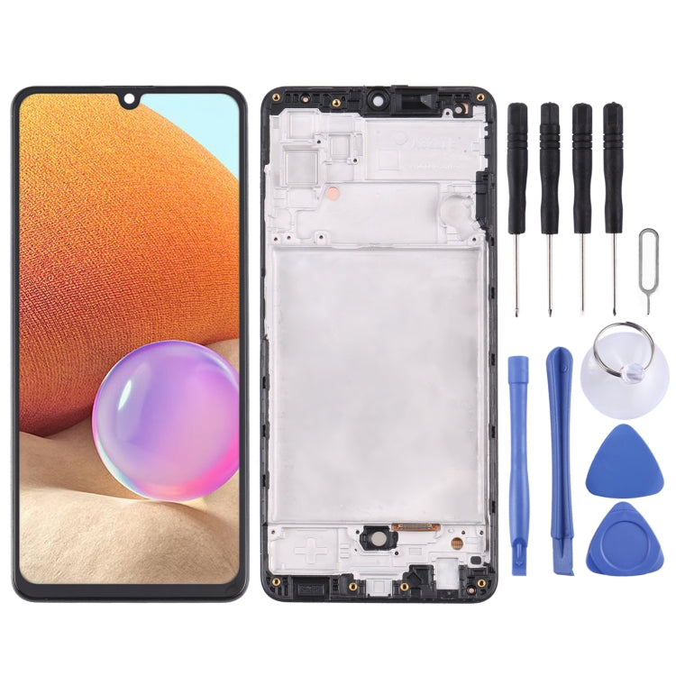 Original LCD Screen and Digitizer Full Assembly With Frame for Samsung Galaxy A32 SM-A325(4G Version) My Store