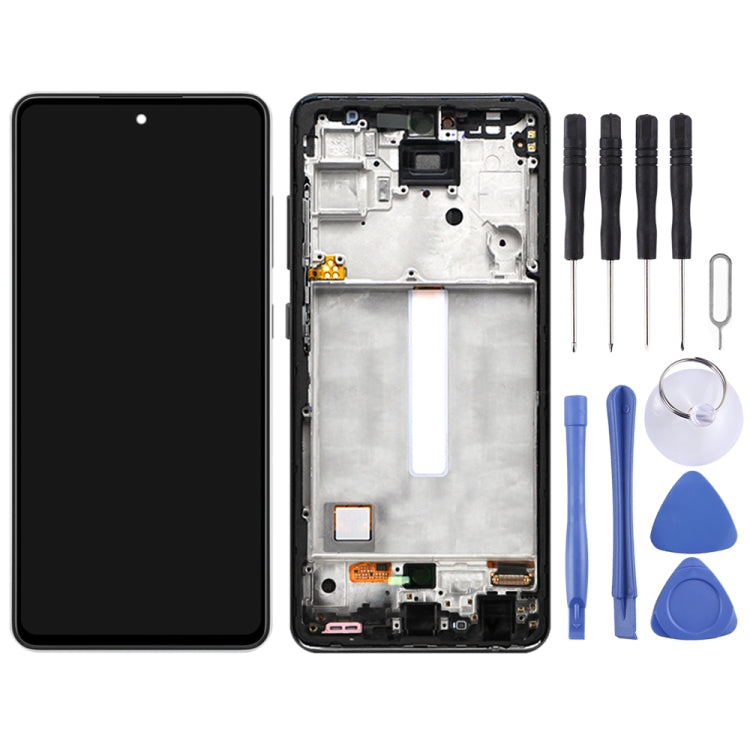 Original LCD Screen and Digitizer Full Assembly With Frame for Samsung Galaxy A52 SM-A526(5G Version) My Store