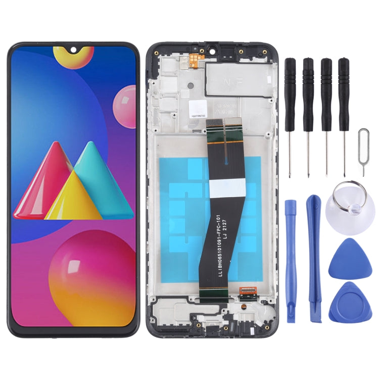 LCD Screen and Digitizer Full Assembly With Frame for Samsung Galaxy M02s (NF Version)