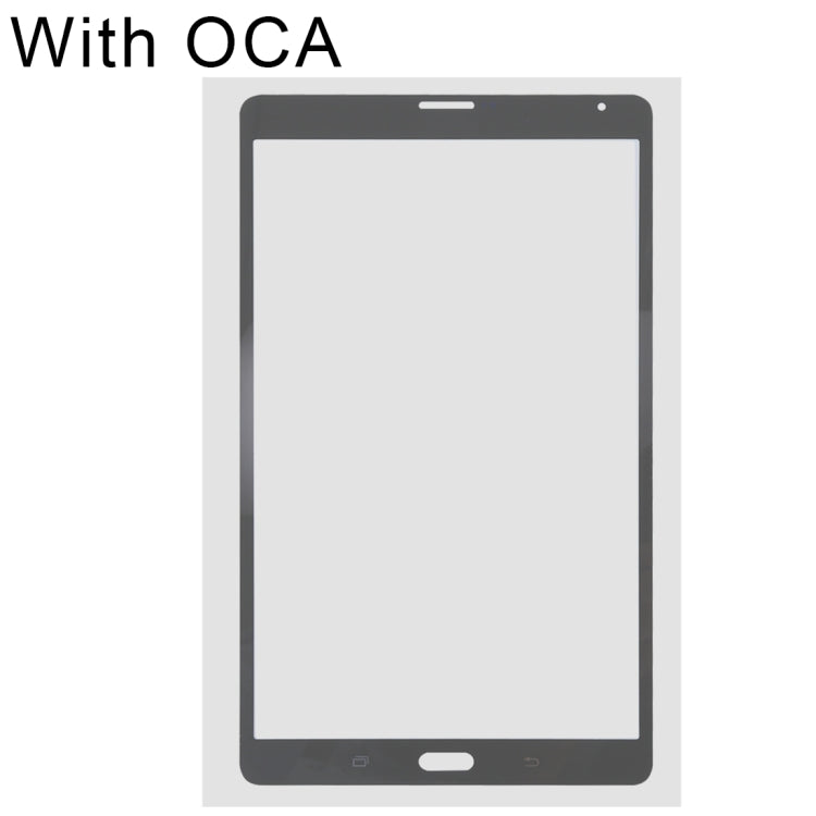 For Samsung Galaxy Tab S 8.4 LTE / T705 Front Screen Outer Glass Lens with OCA Optically Clear Adhesive