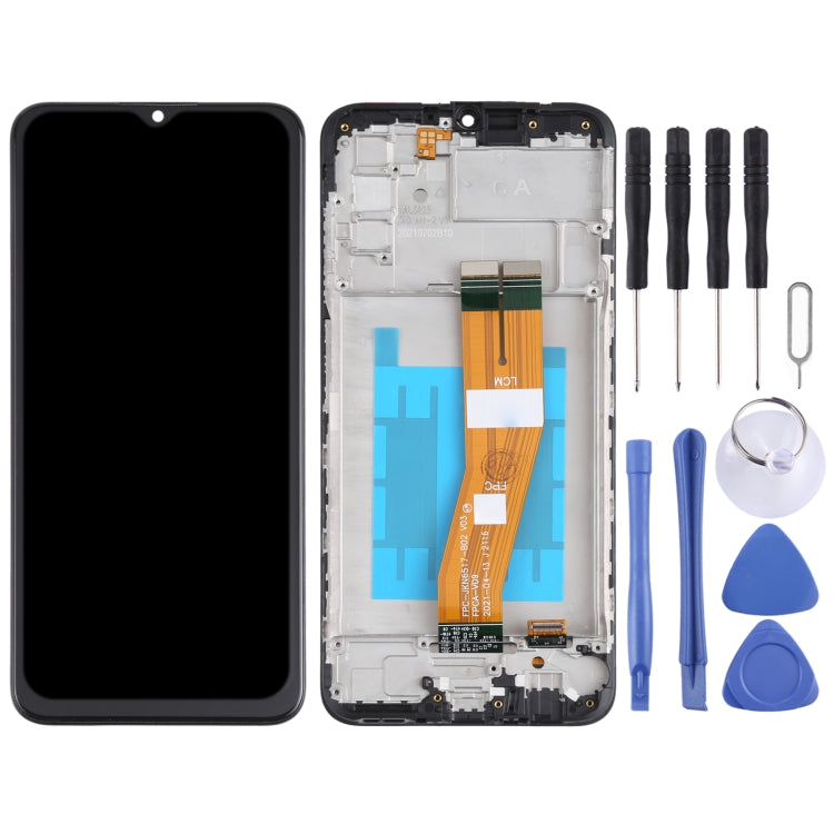 Original LCD Screen and Digitizer Full Assembly with Frame for Samsung Galaxy A03s SM-A037 My Store